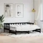 Sofá cama nido madera maciza de pino negro 90x200 cm de , Camas y somieres - Ref: Foro24-836158, Precio: 180,79 €, Descuento: %