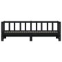 Trundle sofa bed solid black pine wood 90x200 cm by , Beds and slatted bases - Ref: Foro24-836158, Price: 183,04 €, Discount: %