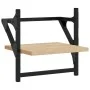 Wall shelves with bars 2 pcs Sonoma oak 30x25x30 cm by , Shelves and shelves - Ref: Foro24-836234, Price: 19,13 €, Discount: %