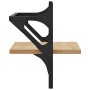 Wall shelves with bars 2 pcs Sonoma oak 30x25x30 cm by , Shelves and shelves - Ref: Foro24-836234, Price: 19,35 €, Discount: %