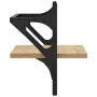 Wall shelves with bars 2 pcs Sonoma oak 30x25x30 cm by , Shelves and shelves - Ref: Foro24-836234, Price: 19,13 €, Discount: %