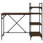 Escritorio de ordenador con estantes roble marrón 120x47x109 cm de , Escritorios - Ref: Foro24-836217, Precio: 70,01 €, Descu...