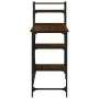 Computertisch mit Regalen, braune Eiche, 120 x 47 x 109 cm von , Schreibtische - Ref: Foro24-836217, Preis: 69,12 €, Rabatt: %