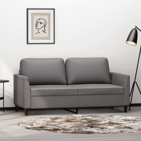 2-Sitzer-Sofa aus grauem Kunstleder, 140 cm von , Sofas - Ref: Foro24-359335, Preis: 209,33 €, Rabatt: %
