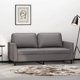 2-Sitzer-Sofa aus grauem Kunstleder, 140 cm von , Sofas - Ref: Foro24-359335, Preis: 191,85 €, Rabatt: %