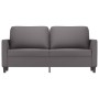 Gray synthetic leather 2-seater sofa 140 cm by , Sofas - Ref: Foro24-359335, Price: 209,33 €, Discount: %