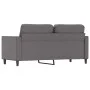 Gray synthetic leather 2-seater sofa 140 cm by , Sofas - Ref: Foro24-359335, Price: 191,85 €, Discount: %