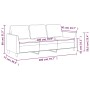 Gray synthetic leather 3-seater sofa 180 cm by , Sofas - Ref: Foro24-359340, Price: 283,84 €, Discount: %