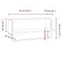 Wall shelf with black bar 65x25x30 cm by , Shelves and shelves - Ref: Foro24-836288, Price: 21,33 €, Discount: %