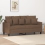 2 seater sofa in brown fabric 140 cm by , Sofas - Ref: Foro24-359270, Price: 205,23 €, Discount: %