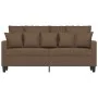 2 seater sofa in brown fabric 140 cm by , Sofas - Ref: Foro24-359270, Price: 205,19 €, Discount: %
