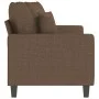 2 seater sofa in brown fabric 140 cm by , Sofas - Ref: Foro24-359270, Price: 205,19 €, Discount: %