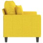 2 seater sofa in light yellow fabric 120 cm by , Sofas - Ref: Foro24-359264, Price: 223,90 €, Discount: %