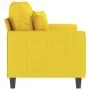 2 seater sofa in light yellow fabric 120 cm by , Sofas - Ref: Foro24-359264, Price: 219,92 €, Discount: %