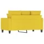 2 seater sofa in light yellow fabric 120 cm by , Sofas - Ref: Foro24-359264, Price: 219,92 €, Discount: %
