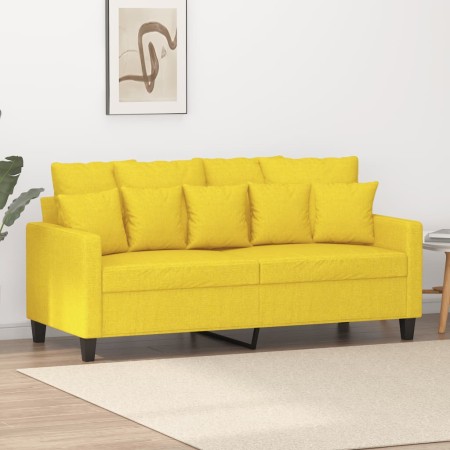 2-Sitzer-Sofa aus hellgelbem Stoff, 140 cm von , Sofas - Ref: Foro24-359272, Preis: 172,68 €, Rabatt: %