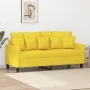 2 seater sofa in light yellow fabric 140 cm by , Sofas - Ref: Foro24-359272, Price: 163,70 €, Discount: %