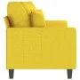 2 seater sofa in light yellow fabric 140 cm by , Sofas - Ref: Foro24-359272, Price: 163,70 €, Discount: %