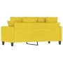 2 seater sofa in light yellow fabric 140 cm by , Sofas - Ref: Foro24-359272, Price: 163,70 €, Discount: %