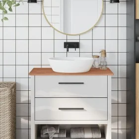Badezimmerarbeitsplatte aus massivem Buchenholz, 80 x 40 x 1,5 cm von , Arbeitsplatten - Ref: Foro24-355997, Preis: 41,01 €, ...