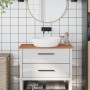 Solid beech wood bathroom countertop 80x40x1.5 cm by , Countertops - Ref: Foro24-355997, Price: 40,56 €, Discount: %