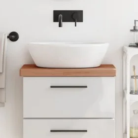 Badezimmerarbeitsplatte aus massivem Buchenholz, 60 x 40 x 4 cm von , Arbeitsplatten - Ref: Foro24-356007, Preis: 68,56 €, Ra...