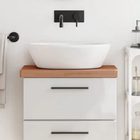 Encimera de baño madera maciza de haya 60x40x4 cm de , Encimeras - Ref: Foro24-356007, Precio: 68,56 €, Descuento: %
