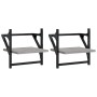Wandregale mit Stangen 2 Stück Sonomagrau 30x25x30 cm von , Regale und Regale - Ref: Foro24-836236, Preis: 19,90 €, Rabatt: %