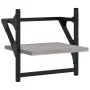 Estantes de pared con barras 2 uds gris Sonoma 30x25x30 cm de , Estantes y estanterías - Ref: Foro24-836236, Precio: 19,67 €,...