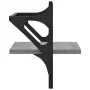 Estantes de pared con barras 2 uds gris Sonoma 30x25x30 cm de , Estantes y estanterías - Ref: Foro24-836236, Precio: 19,67 €,...