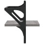 Wall shelves with bars 2 pcs Sonoma gray 30x25x30 cm by , Shelves and shelves - Ref: Foro24-836236, Price: 19,90 €, Discount: %