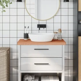 Badezimmerarbeitsplatte aus massivem Buchenholz, 80 x 40 x 4 cm von , Arbeitsplatten - Ref: Foro24-356005, Preis: 94,17 €, Ra...