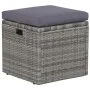 6-teiliges Gartenmöbel-Set und graue synthetische Rattankissen von vidaXL, Gartensets - Ref: Foro24-43960, Preis: 917,66 €, R...