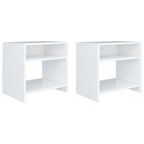 Nachttische 2 Stück weißes Sperrholz 40x30x40 cm von vidaXL, Nachttische - Ref: Foro24-800010, Preis: 43,54 €, Rabatt: %