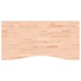 Schreibtischplatte aus massivem Buchenholz, 100 x (45–50) x 2,5 cm von , Schreibtischzubehör und Produkte - Ref: Foro24-35603...