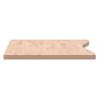 Schreibtischplatte aus massivem Buchenholz, 100 x (45–50) x 2,5 cm von , Schreibtischzubehör und Produkte - Ref: Foro24-35603...