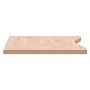 Schreibtischplatte aus massivem Buchenholz, 100 x (45–50) x 2,5 cm von , Schreibtischzubehör und Produkte - Ref: Foro24-35603...