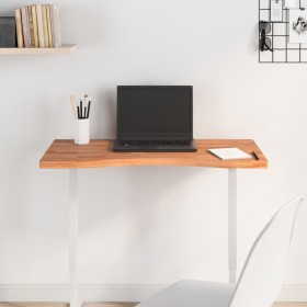 Tablero de escritorio madera maciza de haya 80x(36-40)x2,5 cm