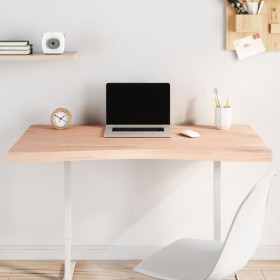 Solid beech wood desk board 110x(55-60)x4 cm by , Desk accessories and products - Ref: Foro24-356047, Price: 83,43 €, Discoun...