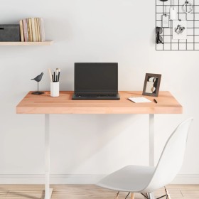 Solid beech wood desk board 100x60x4 cm by , Desk accessories and products - Ref: Foro24-356091, Price: 68,35 €, Discount: %