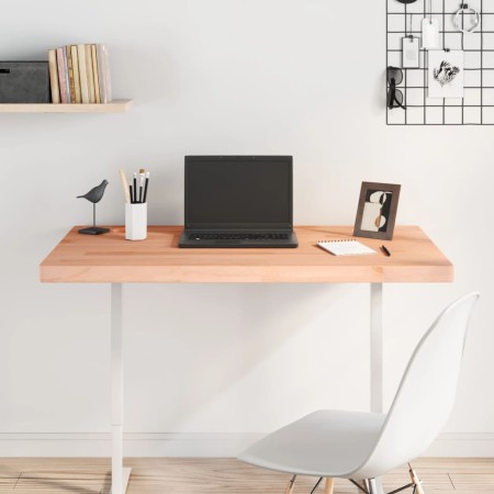 Solid beech wood desk board 100x60x4 cm by , Desk accessories and products - Ref: Foro24-356091, Price: 68,35 €, Discount: %