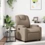 Sillón de masaje reclinable cuero sintético color capuchino de , Sillones - Ref: Foro24-372402, Precio: 220,62 €