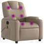 Sillón de masaje reclinable cuero sintético color capuchino de , Sillones - Ref: Foro24-372402, Precio: 266,32 €, Descuento: %