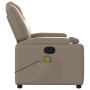 Cappuccino-colored synthetic leather reclining massage chair by , Armchairs - Ref: Foro24-372402, Price: 236,78 €, Discount: %