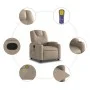 Sillón de masaje reclinable cuero sintético color capuchino de , Sillones - Ref: Foro24-372402, Precio: 266,32 €, Descuento: %