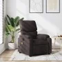 Sillón de masaje reclinable de tela marrón oscuro de , Sillones - Ref: Foro24-373427, Precio: 258,88 €, Descuento: %