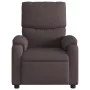 Sillón de masaje reclinable de tela marrón oscuro de , Sillones - Ref: Foro24-373427, Precio: 258,88 €, Descuento: %
