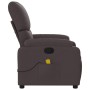 Dark Brown Fabric Reclining Massage Chair by , Armchairs - Ref: Foro24-373427, Price: 263,83 €, Discount: %