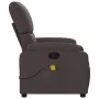 Sillón de masaje reclinable de tela marrón oscuro de , Sillones - Ref: Foro24-373427, Precio: 258,88 €, Descuento: %