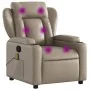 Cappuccino-colored synthetic leather reclining massage chair by , Armchairs - Ref: Foro24-372440, Price: 248,00 €, Discount: %